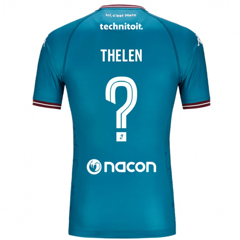 Danxen Damen Eliot Thelen #0 Blau Petrol Auswärtstrikot Trikot 2024/25 T-Shirt