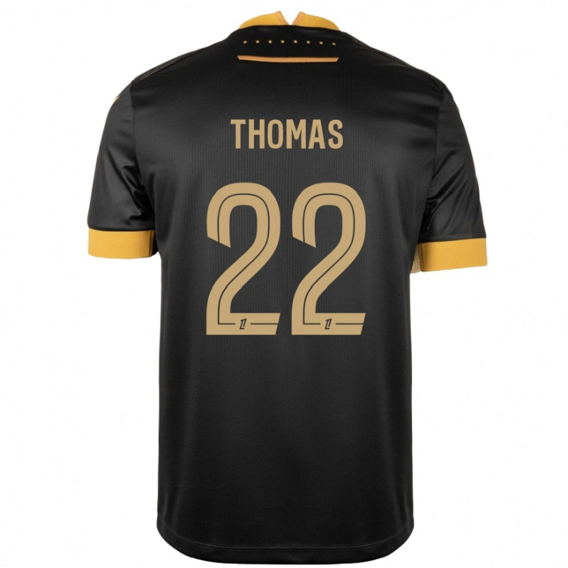 Danxen Damen Sorba Thomas #22 Schwarz Braun Auswärtstrikot Trikot 2024/25 T-Shirt
