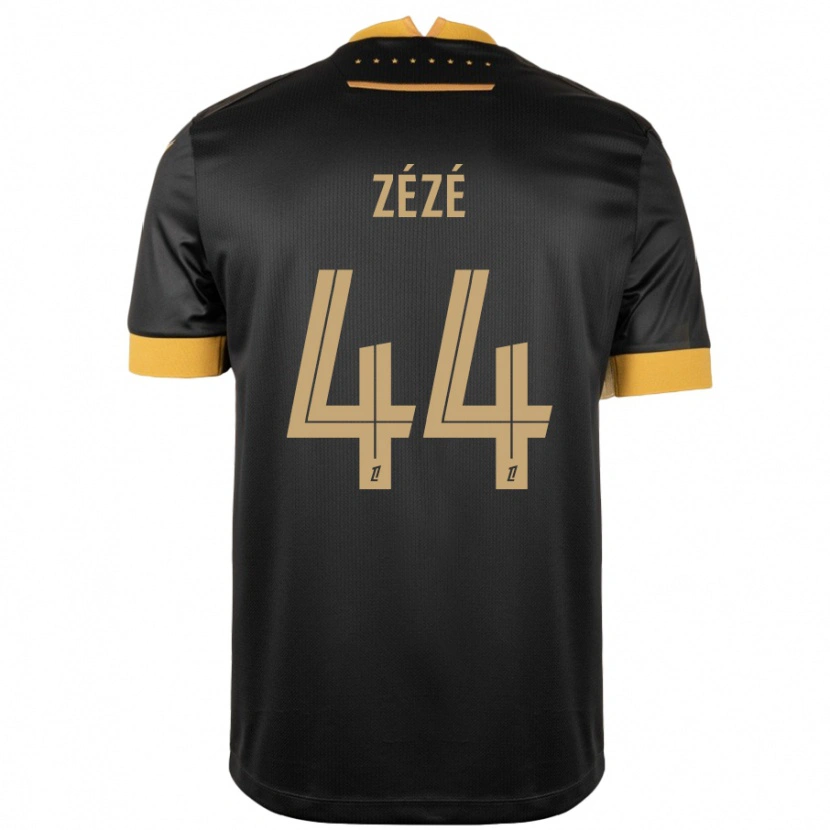Danxen Damen Nathan Zézé #44 Schwarz Braun Auswärtstrikot Trikot 2024/25 T-Shirt