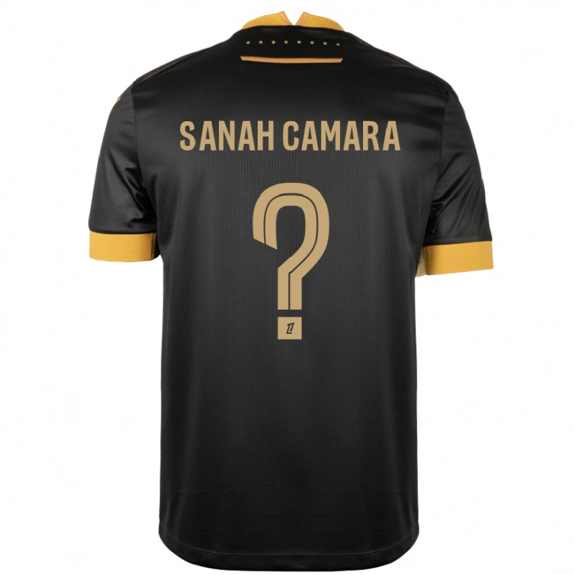 Danxen Damen Sanah Camara #0 Schwarz Braun Auswärtstrikot Trikot 2024/25 T-Shirt