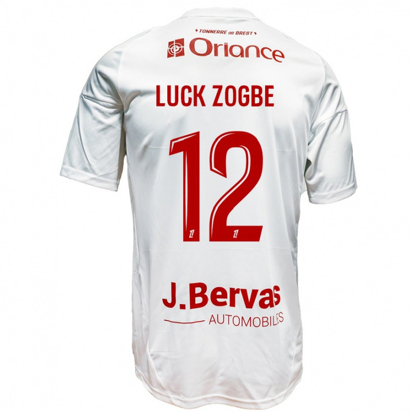 Danxen Damen Luck Zogbé #12 Weiß Rot Auswärtstrikot Trikot 2024/25 T-Shirt
