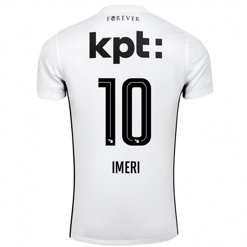 Danxen Damen Kastriot Imeri #10 Weiß Schwarz Auswärtstrikot Trikot 2024/25 T-Shirt