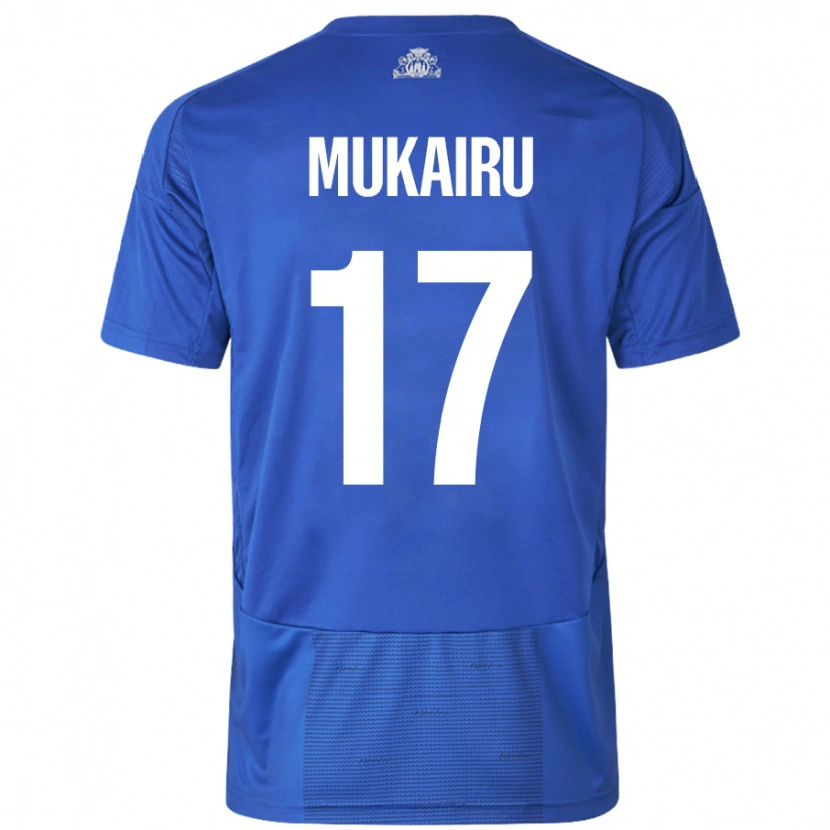 Danxen Damen Paul Mukairu #17 Weiß Blau Auswärtstrikot Trikot 2024/25 T-Shirt