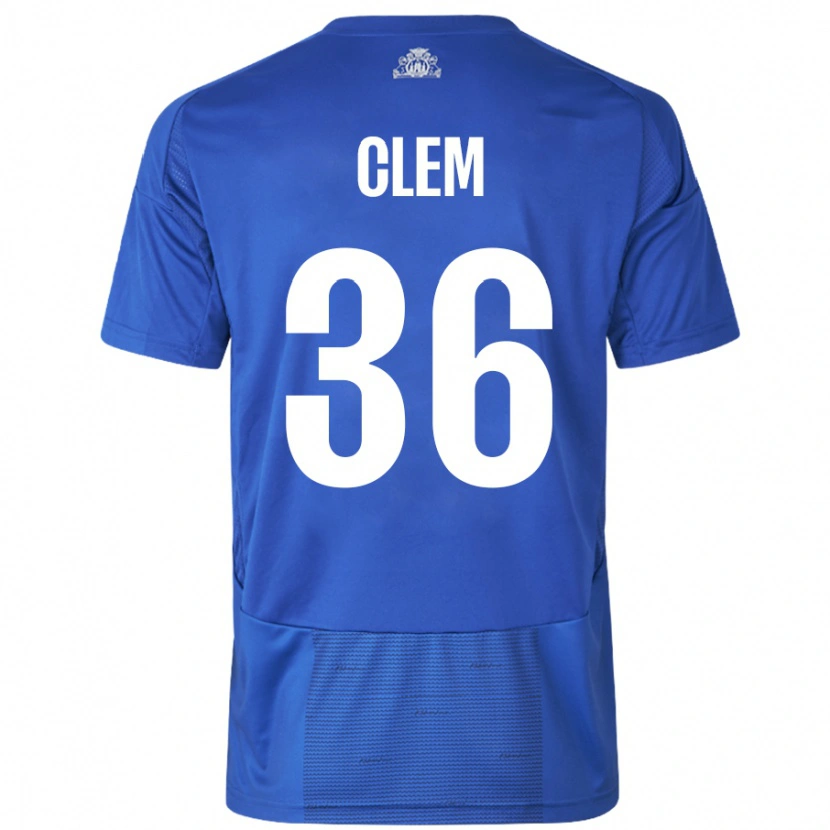 Danxen Damen William Clem #36 Weiß Blau Auswärtstrikot Trikot 2024/25 T-Shirt