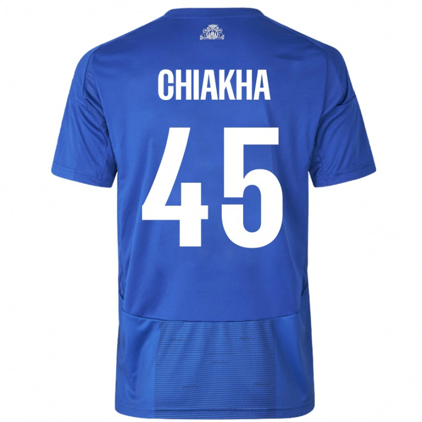 Danxen Damen Amin Chiakha #45 Weiß Blau Auswärtstrikot Trikot 2024/25 T-Shirt