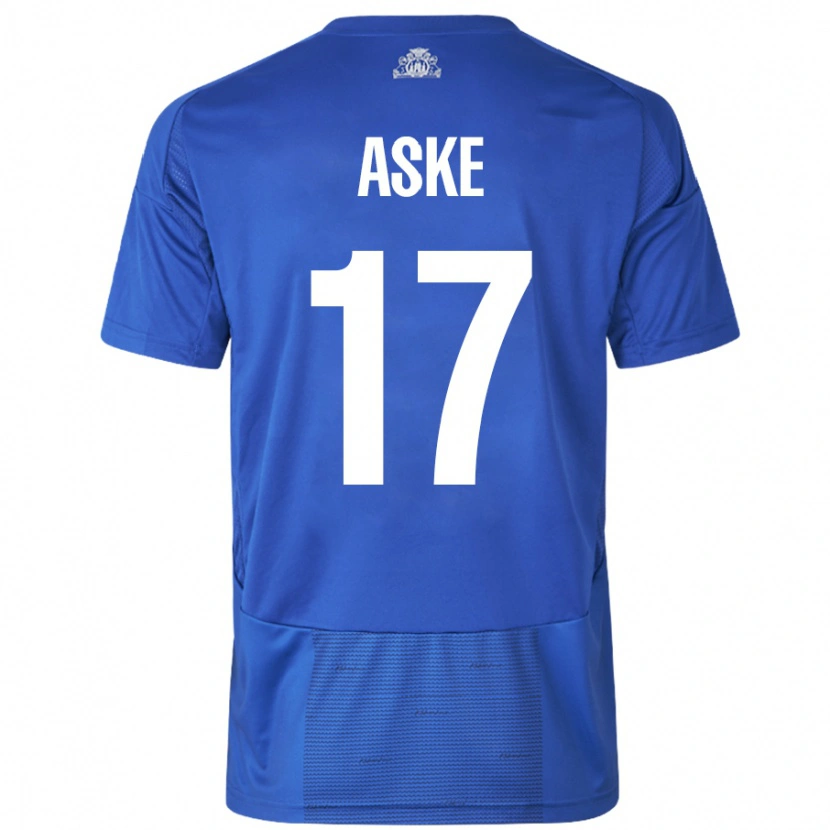 Danxen Damen Aske Christensen #17 Weiß Blau Auswärtstrikot Trikot 2024/25 T-Shirt