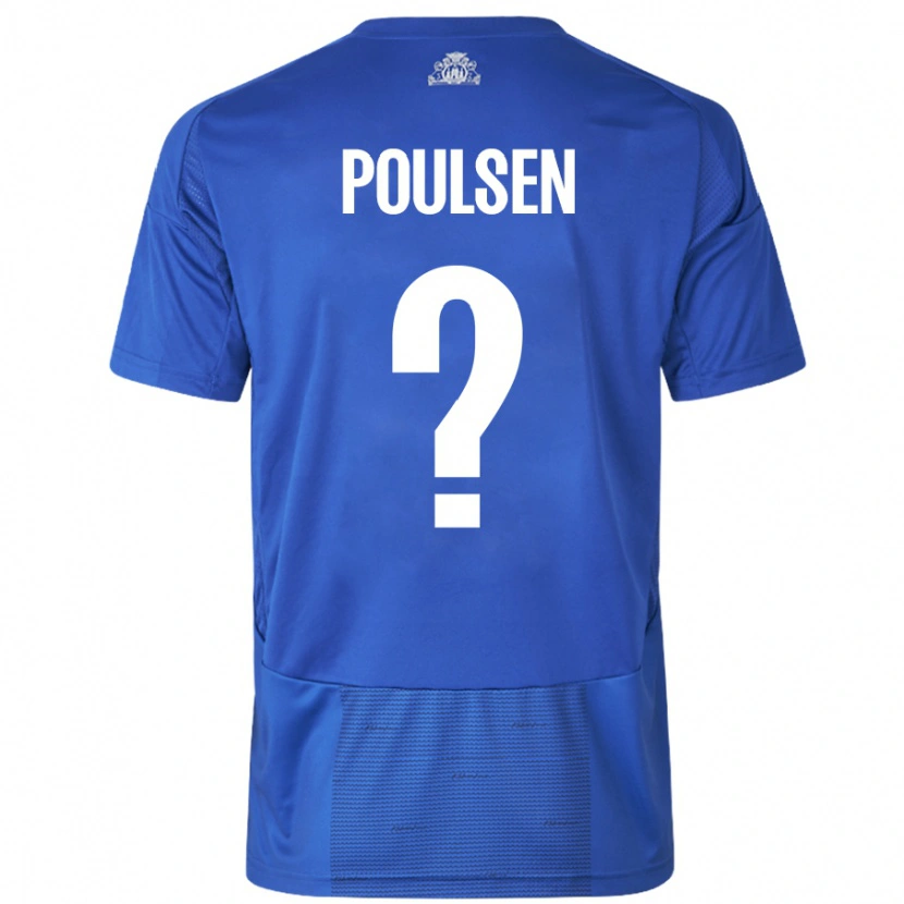 Danxen Damen Xander Poulsen #0 Weiß Blau Auswärtstrikot Trikot 2024/25 T-Shirt