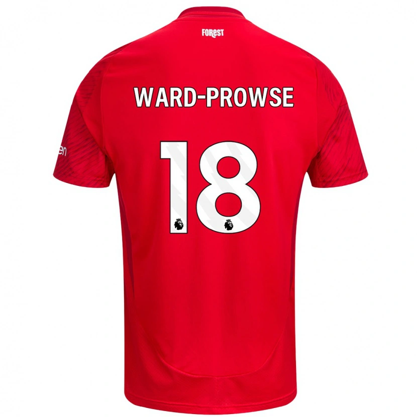 Danxen Kinder James Ward-Prowse #18 Rot Weiß Heimtrikot Trikot 2024/25 T-Shirt
