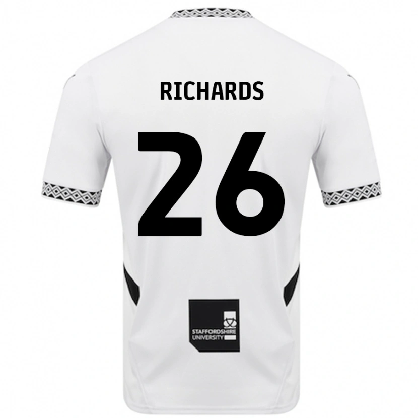 Danxen Kinder Rico Richards #26 Weiß Heimtrikot Trikot 2024/25 T-Shirt