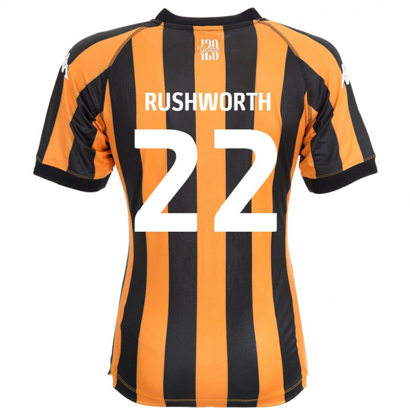 Danxen Kinder Carl Rushworth #22 Schwarz Bernstein Heimtrikot Trikot 2024/25 T-Shirt