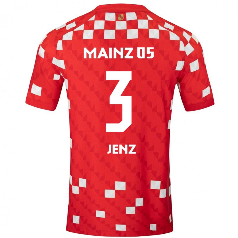 Danxen Kinder Moritz Jenz #3 Weiß Rot Heimtrikot Trikot 2024/25 T-Shirt