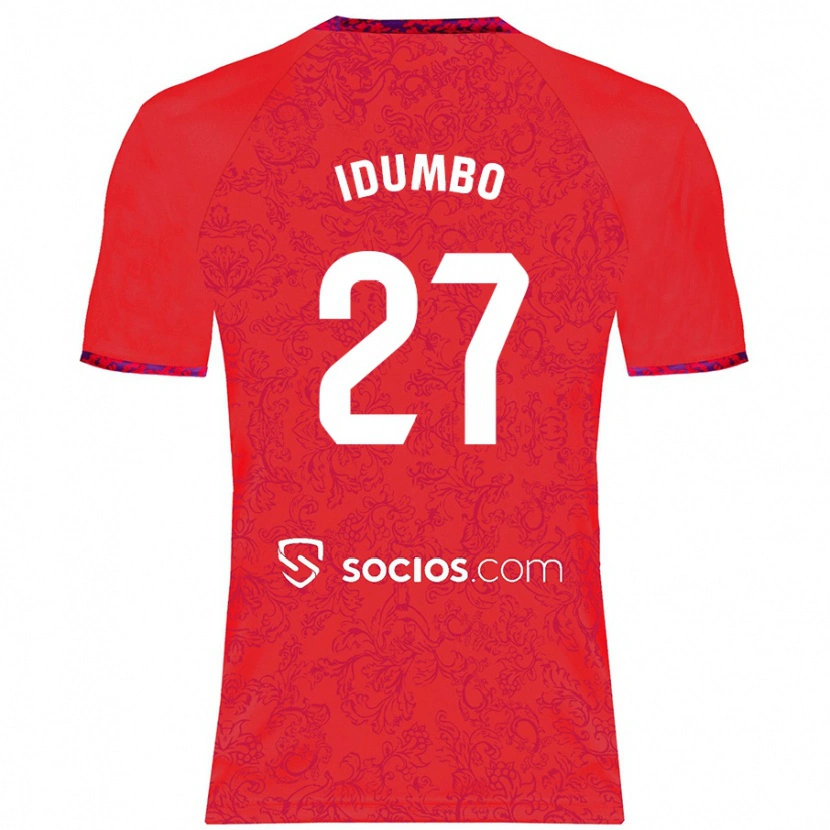 Danxen Kinder Stanis Idumbo Muzambo #27 Rot Auswärtstrikot Trikot 2024/25 T-Shirt