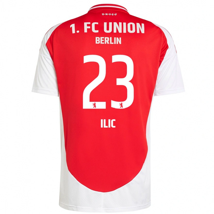 Danxen Kinder Andrej Ilic #23 Rot Weiß Heimtrikot Trikot 2024/25 T-Shirt