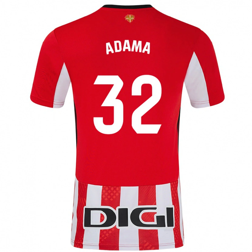 Danxen Kinder Adama Boiro #32 Rot Weiß Heimtrikot Trikot 2024/25 T-Shirt