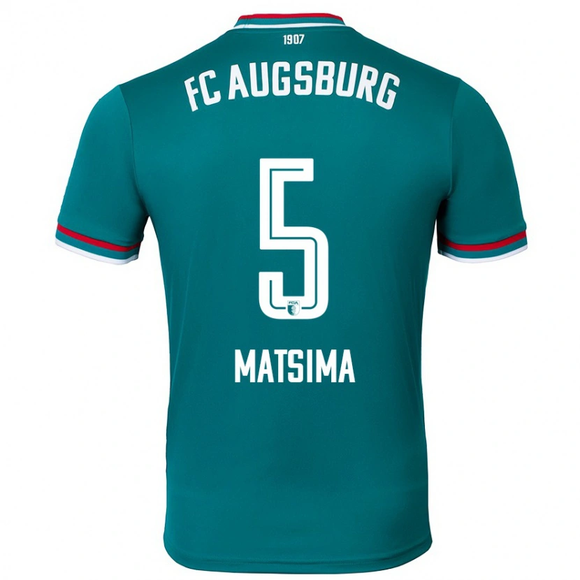Danxen Kinder Chrislain Matsima #5 Dunkelgrün Auswärtstrikot Trikot 2024/25 T-Shirt