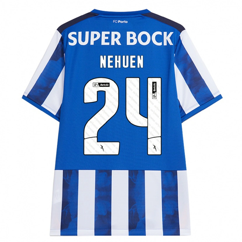 Danxen Kinder Nehuén Pérez #24 Blau Weiß Heimtrikot Trikot 2024/25 T-Shirt