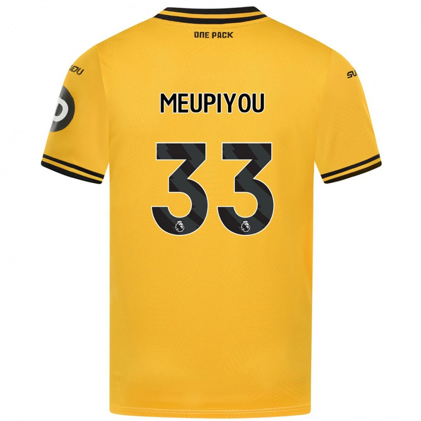 Danxen Kinder Bastien Meupiyou #33 Gelb Heimtrikot Trikot 2024/25 T-Shirt