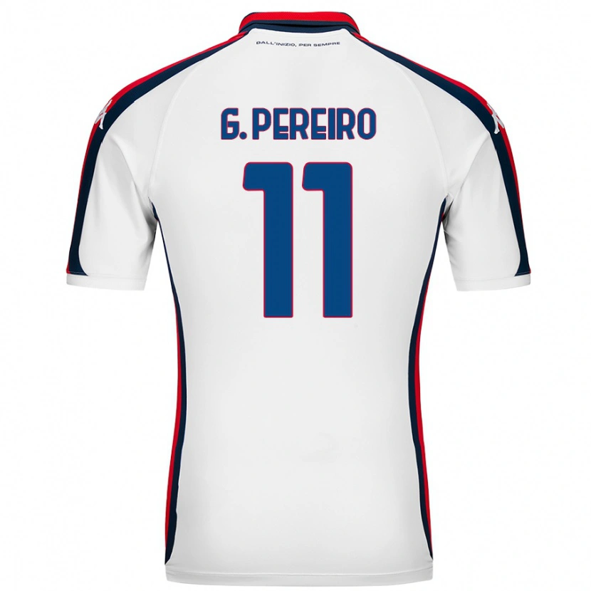 Danxen Kinder Gastón Pereiro #11 Weiß Auswärtstrikot Trikot 2024/25 T-Shirt