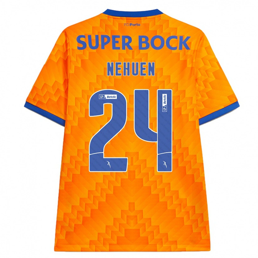 Danxen Kinder Nehuén Pérez #24 Orange Auswärtstrikot Trikot 2024/25 T-Shirt