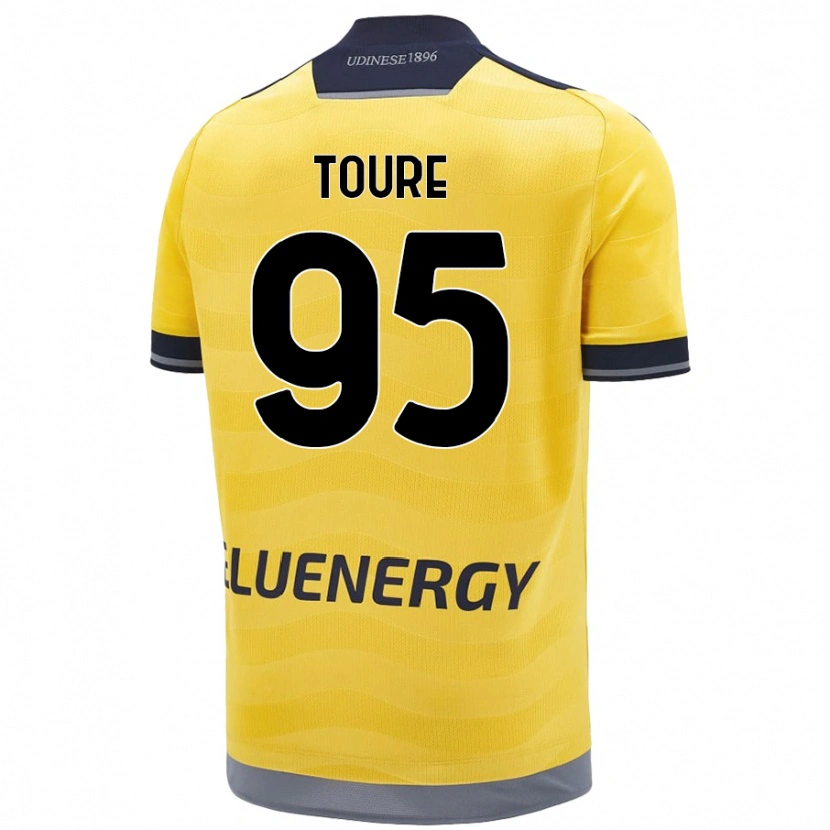 Danxen Kinder Isaak Touré #95 Golden Auswärtstrikot Trikot 2024/25 T-Shirt