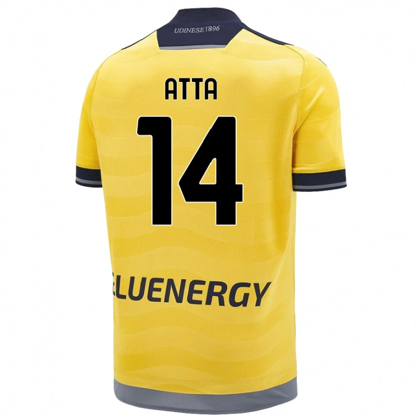 Danxen Kinder Arthur Atta #14 Golden Auswärtstrikot Trikot 2024/25 T-Shirt