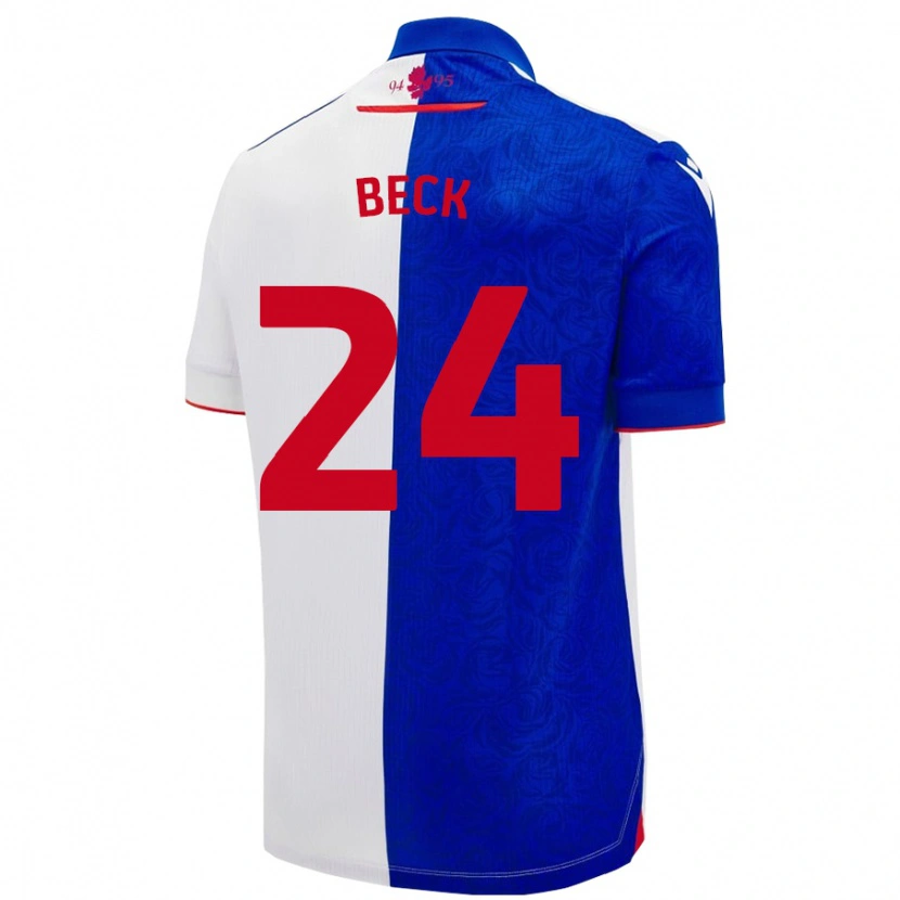 Danxen Herren Owen Beck #24 Himmelblau Weiß Heimtrikot Trikot 2024/25 T-Shirt