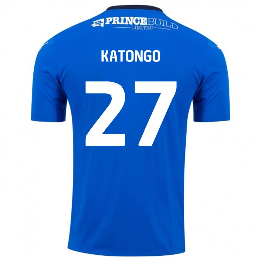 Danxen Herren Jadel Katongo #27 Blau Weiß Heimtrikot Trikot 2024/25 T-Shirt