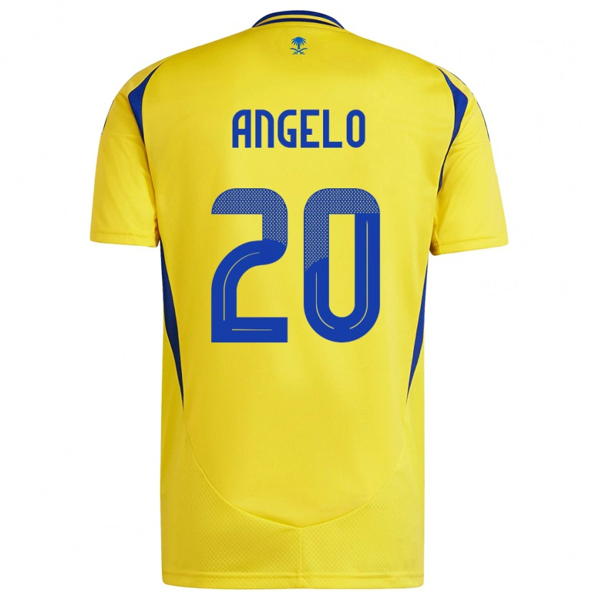 Danxen Herren Ângelo #20 Gelb Blau Heimtrikot Trikot 2024/25 T-Shirt