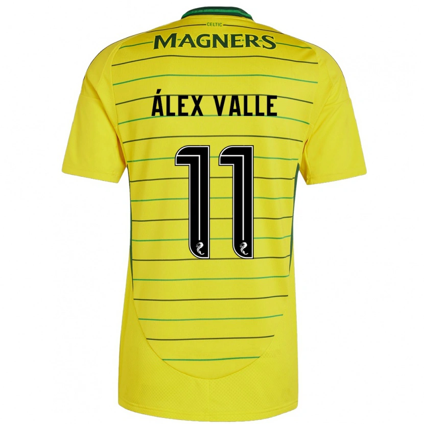 Danxen Herren Álex Valle #11 Gelb Auswärtstrikot Trikot 2024/25 T-Shirt