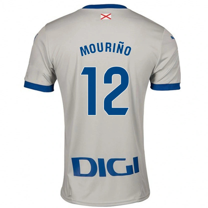 Danxen Herren Santiago Mouriño #12 Hellgrau Auswärtstrikot Trikot 2024/25 T-Shirt