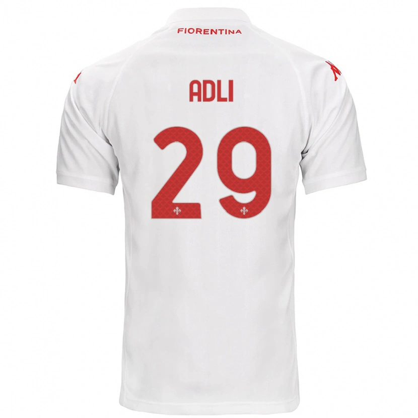 Danxen Herren Yacine Adli #29 Weiß Auswärtstrikot Trikot 2024/25 T-Shirt