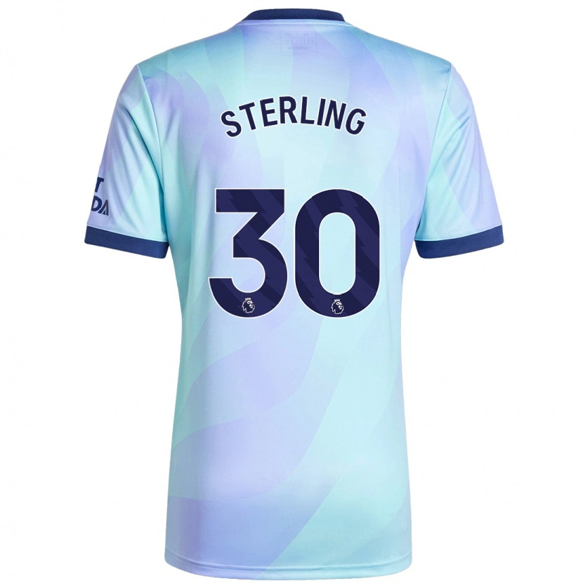 Danxen Herren Raheem Sterling #30 Aquamarin Ausweichtrikot Trikot 2024/25 T-Shirt
