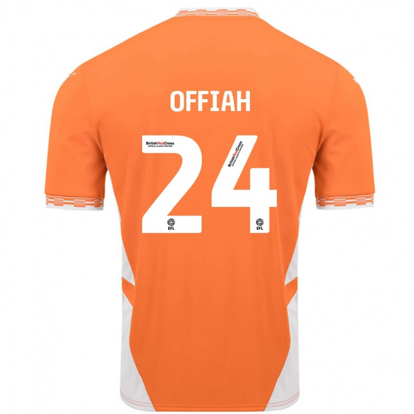 Danxen Herren Odel Offiah #24 Orange Weiß Heimtrikot Trikot 2024/25 T-Shirt