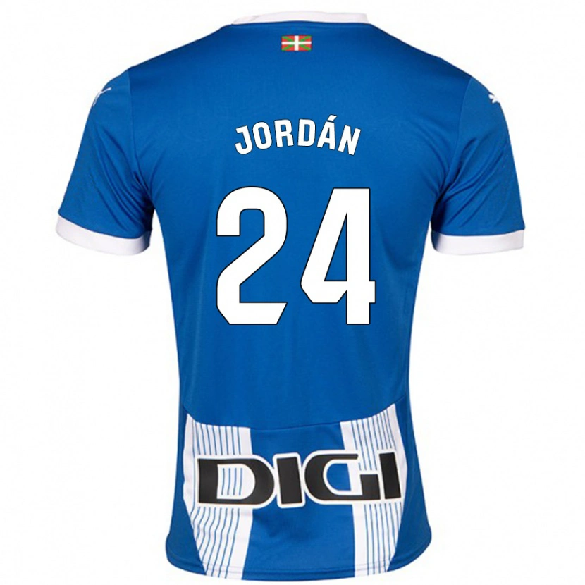 Danxen Herren Joan Jordán #24 Blau Heimtrikot Trikot 2024/25 T-Shirt