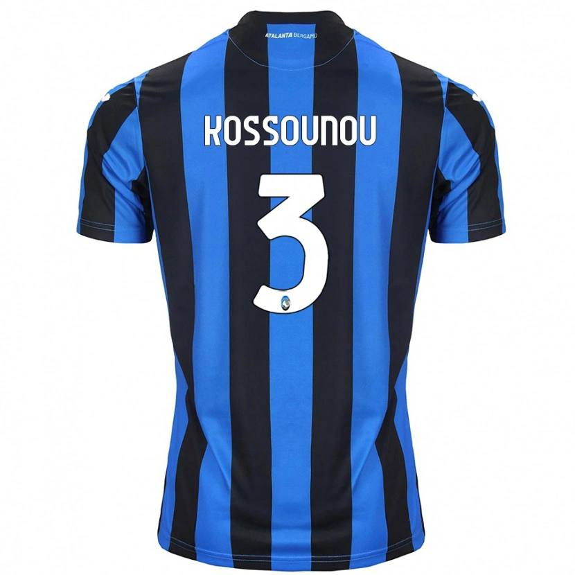 Danxen Herren Odilon Kossounou #3 Blau Schwarz Heimtrikot Trikot 2024/25 T-Shirt