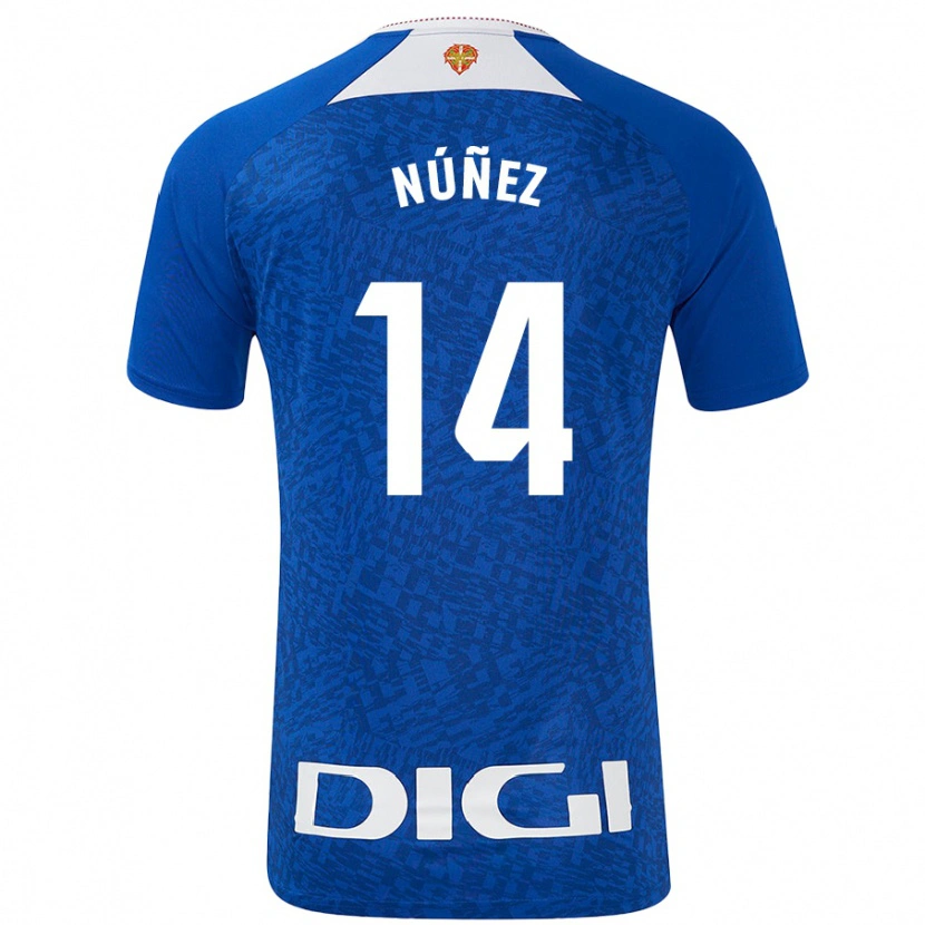 Danxen Herren Unai Núñez #14 Königsblau Auswärtstrikot Trikot 2024/25 T-Shirt