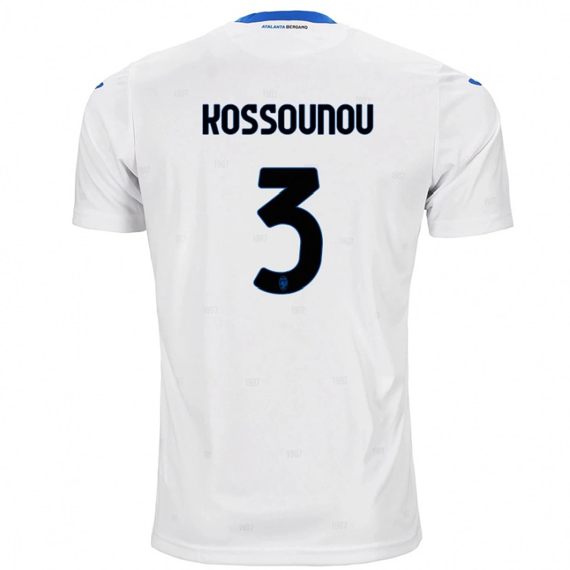 Danxen Herren Odilon Kossounou #3 Weiß Auswärtstrikot Trikot 2024/25 T-Shirt