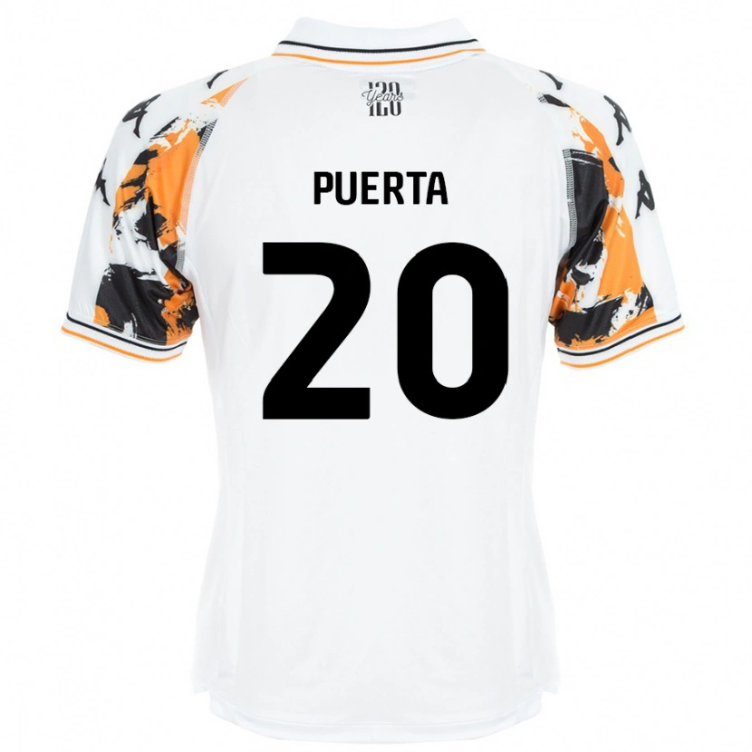 Danxen Herren Gustavo Puerta #20 Weiß Auswärtstrikot Trikot 2024/25 T-Shirt