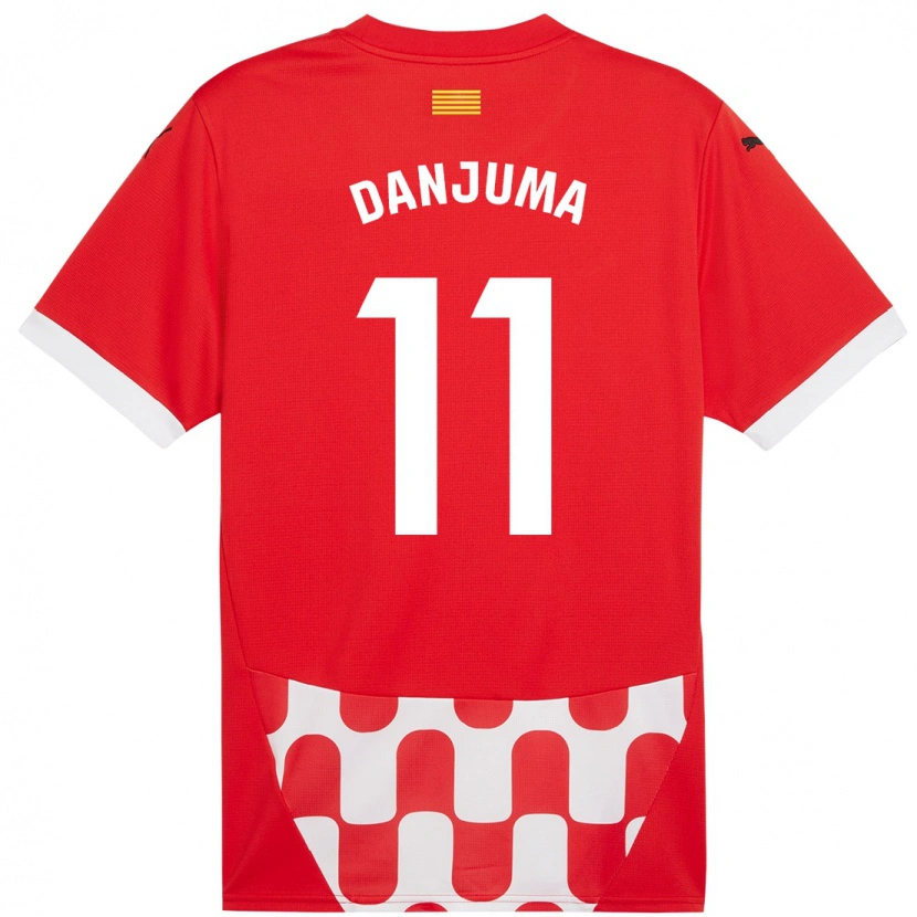 Danxen Herren Arnaut Danjuma #11 Rot Weiß Heimtrikot Trikot 2024/25 T-Shirt