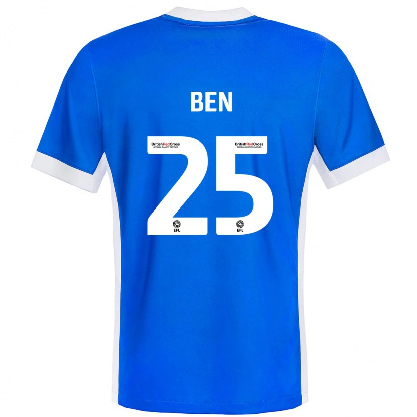 Danxen Herren Ben Davies #25 Blau Weiß Heimtrikot Trikot 2024/25 T-Shirt
