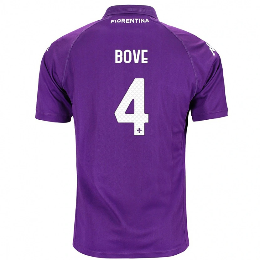 Danxen Herren Edoardo Bove #4 Violett Heimtrikot Trikot 2024/25 T-Shirt