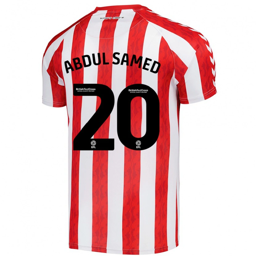 Danxen Herren Salis Abdul Samed #20 Rot Weiß Heimtrikot Trikot 2024/25 T-Shirt