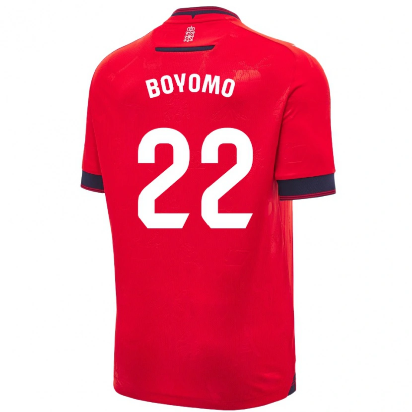 Danxen Herren Enzo Boyomo #22 Rot Weiß Heimtrikot Trikot 2024/25 T-Shirt