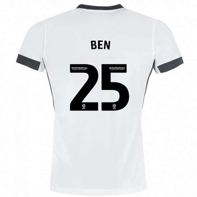 Danxen Herren Ben Davies #25 Weiß Schwarz Auswärtstrikot Trikot 2024/25 T-Shirt