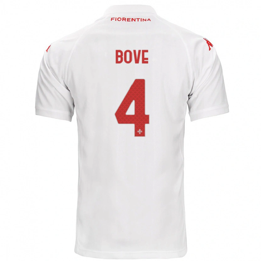 Danxen Herren Edoardo Bove #4 Weiß Auswärtstrikot Trikot 2024/25 T-Shirt