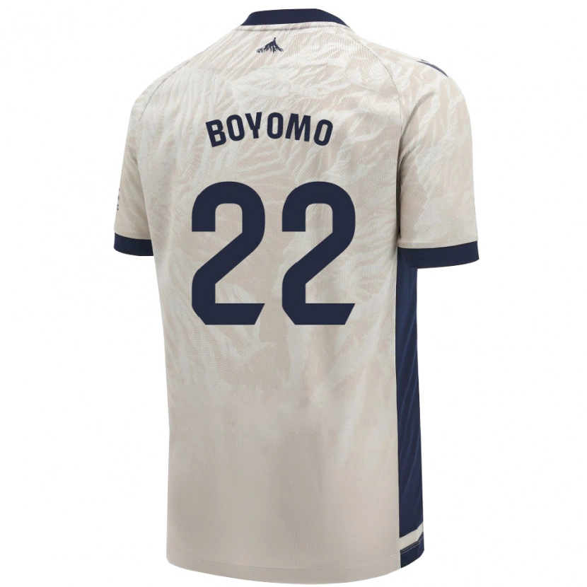 Danxen Herren Enzo Boyomo #22 Hellgrau Auswärtstrikot Trikot 2024/25 T-Shirt