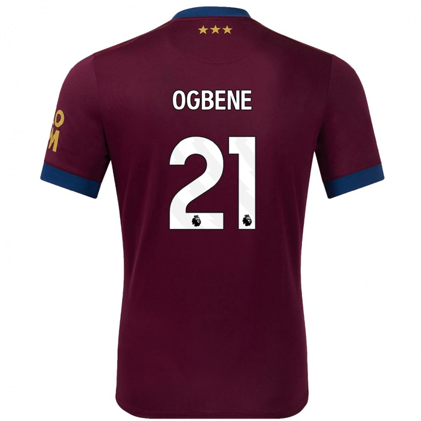 Danxen Herren Chiedozie Ogbene #21 Braun Auswärtstrikot Trikot 2024/25 T-Shirt