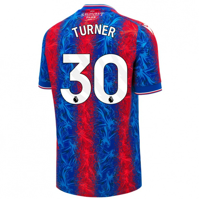 Danxen Herren Matt Turner #30 Rot Blauen Streifen Heimtrikot Trikot 2024/25 T-Shirt