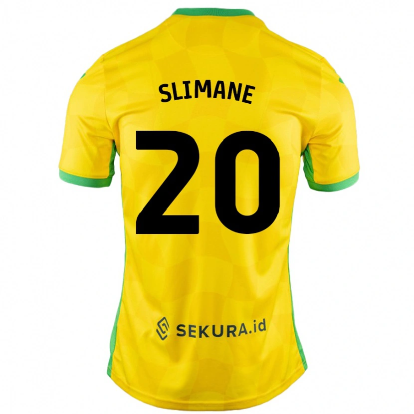 Danxen Herren Anis Slimane #20 Gelb Grün Heimtrikot Trikot 2024/25 T-Shirt