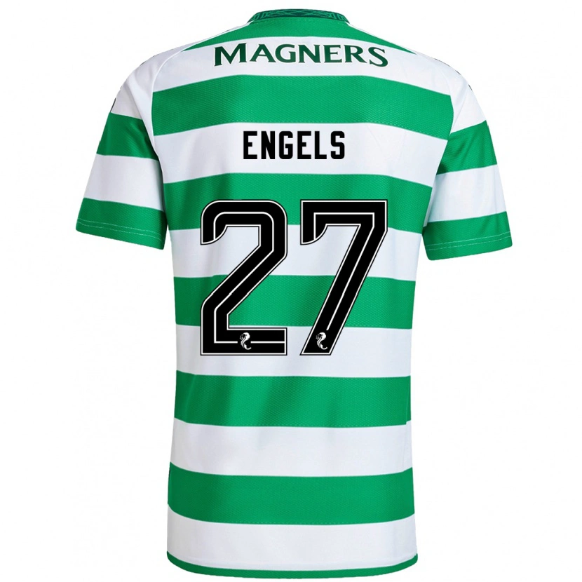 Danxen Herren Arne Engels #27 Grün Weiß Heimtrikot Trikot 2024/25 T-Shirt